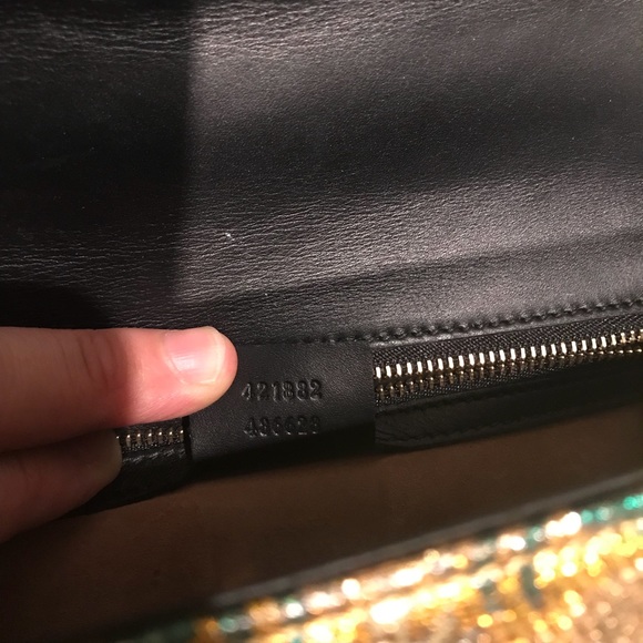 🚫⛔️SOLD⛔️🚫Gucci Sylvie Metallic Jacquard Web bag - Picture 8 of 8